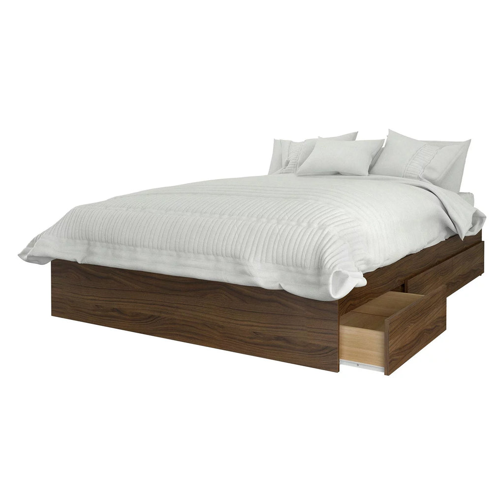 Queen Size Bedroom Set Walnut O965788
