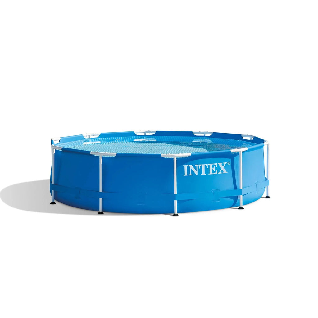 10' x 30 Metal Frame Round Outdoor Swimming Pool with Filter Pump & Cover R681