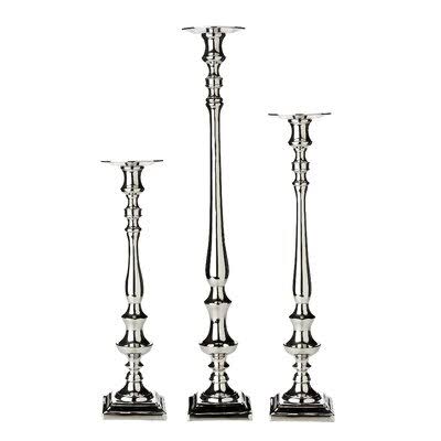 3 Piece Metal Candlestick Set P8209