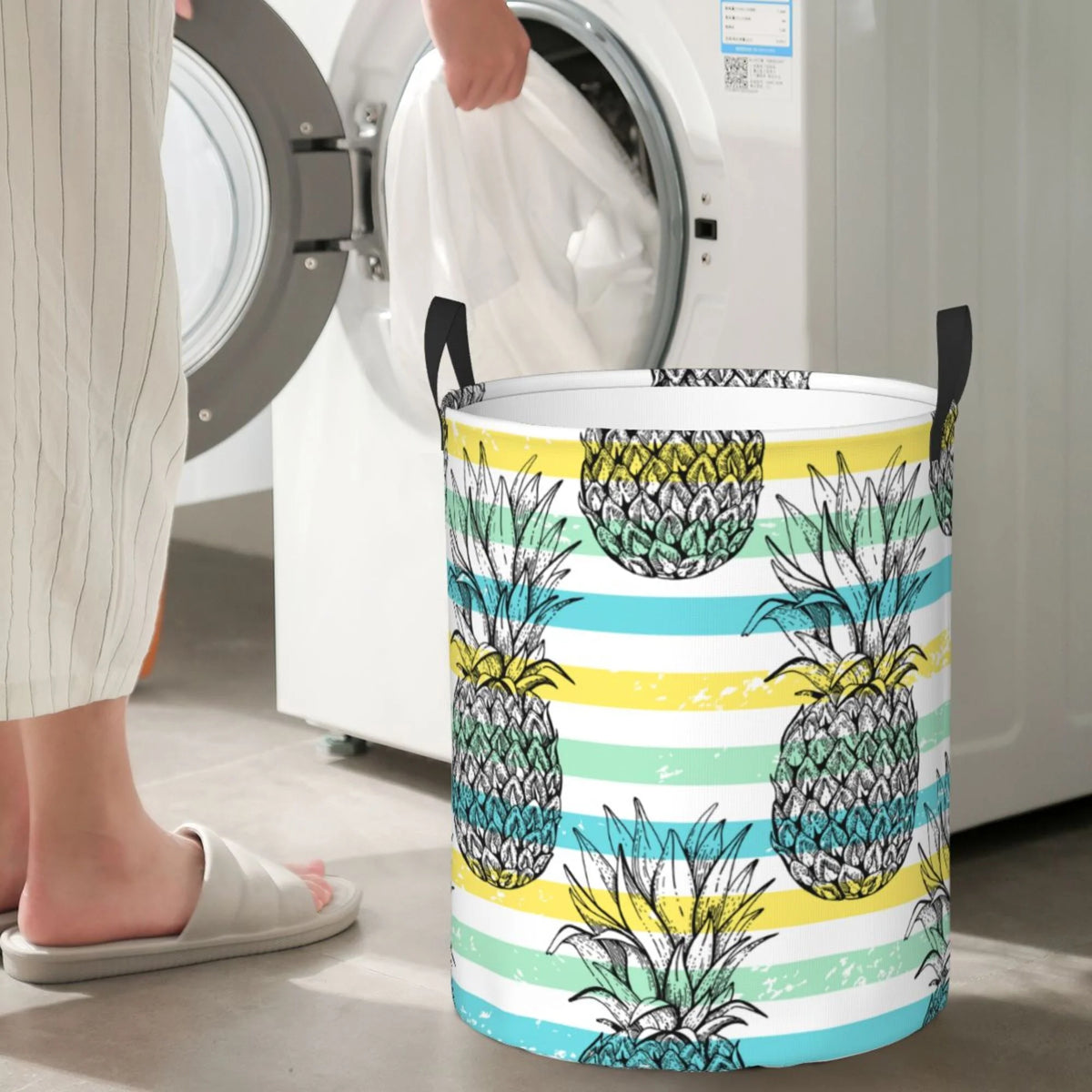 Waterproof Laundry Hamper with Handle H274604