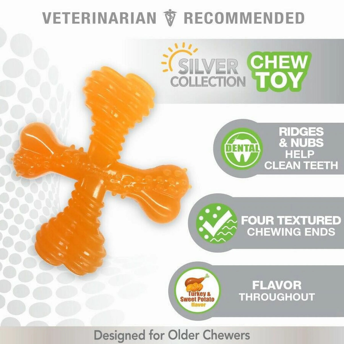 Senior Dog Chew Toy Turkey & Sweet Potato Small P6863