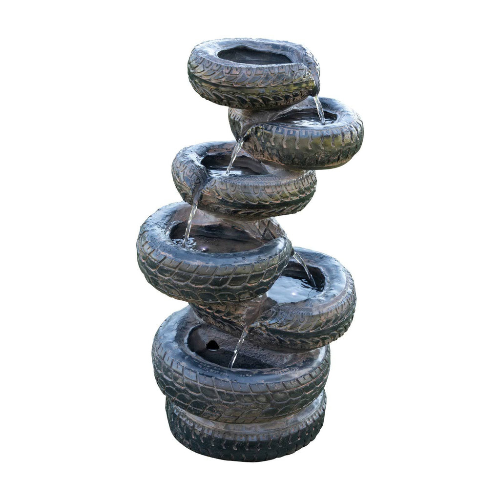 Cascading Fountain with LED Lights 31 inch Tall O3363