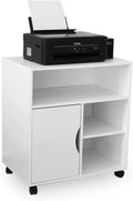 Mobile File Cabinet with Wheels and 3 Open Shelves N1068
