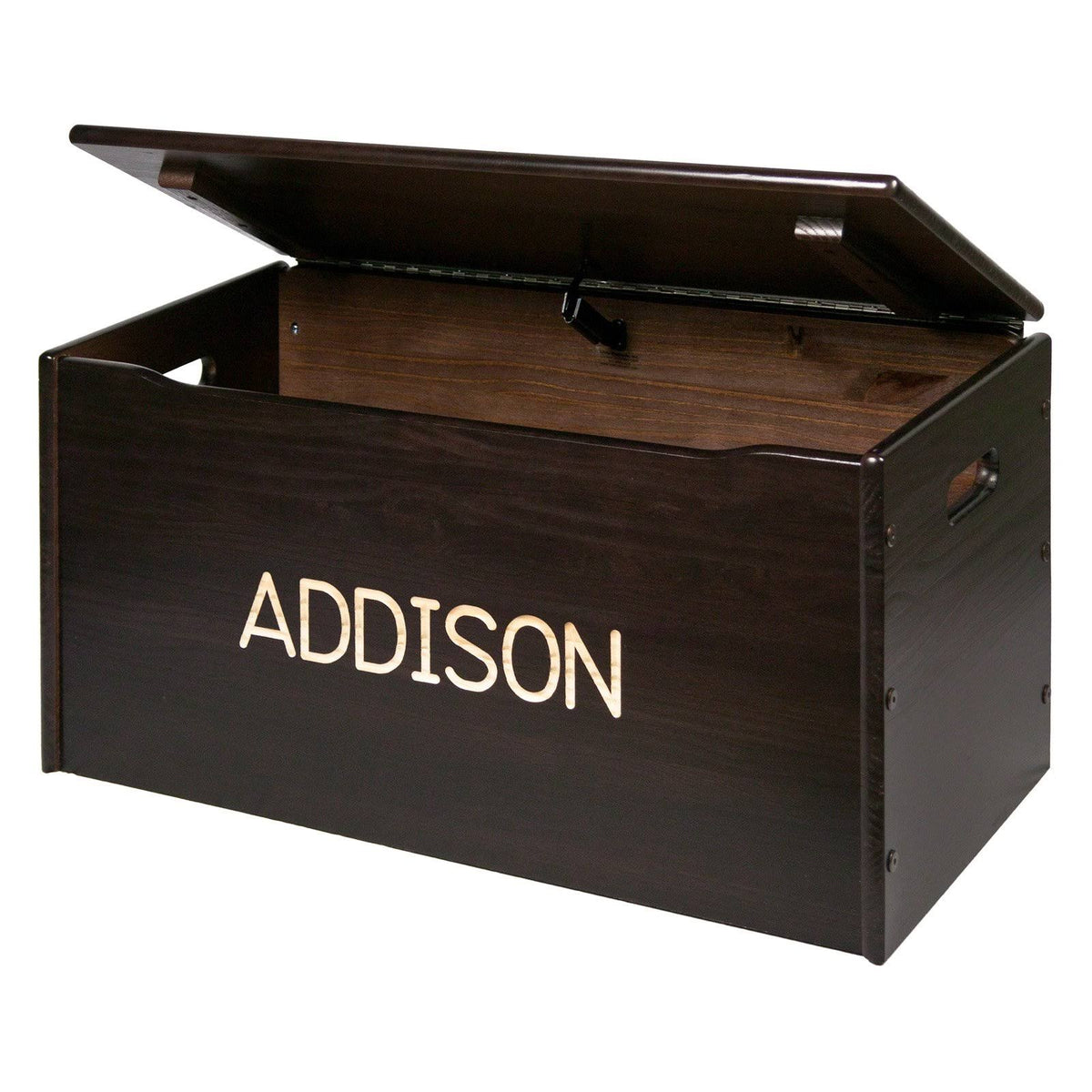 Solid Wood Toy Storage Chest Brown K46346
