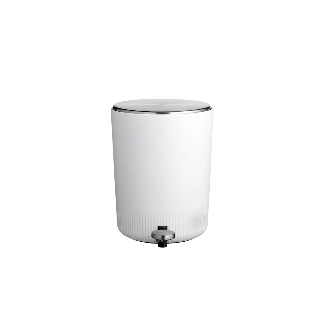 White Pedal Bin K1506