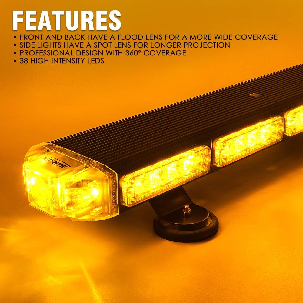 21 Inch Amber LED Rooftop Strobe Light Bar B43027