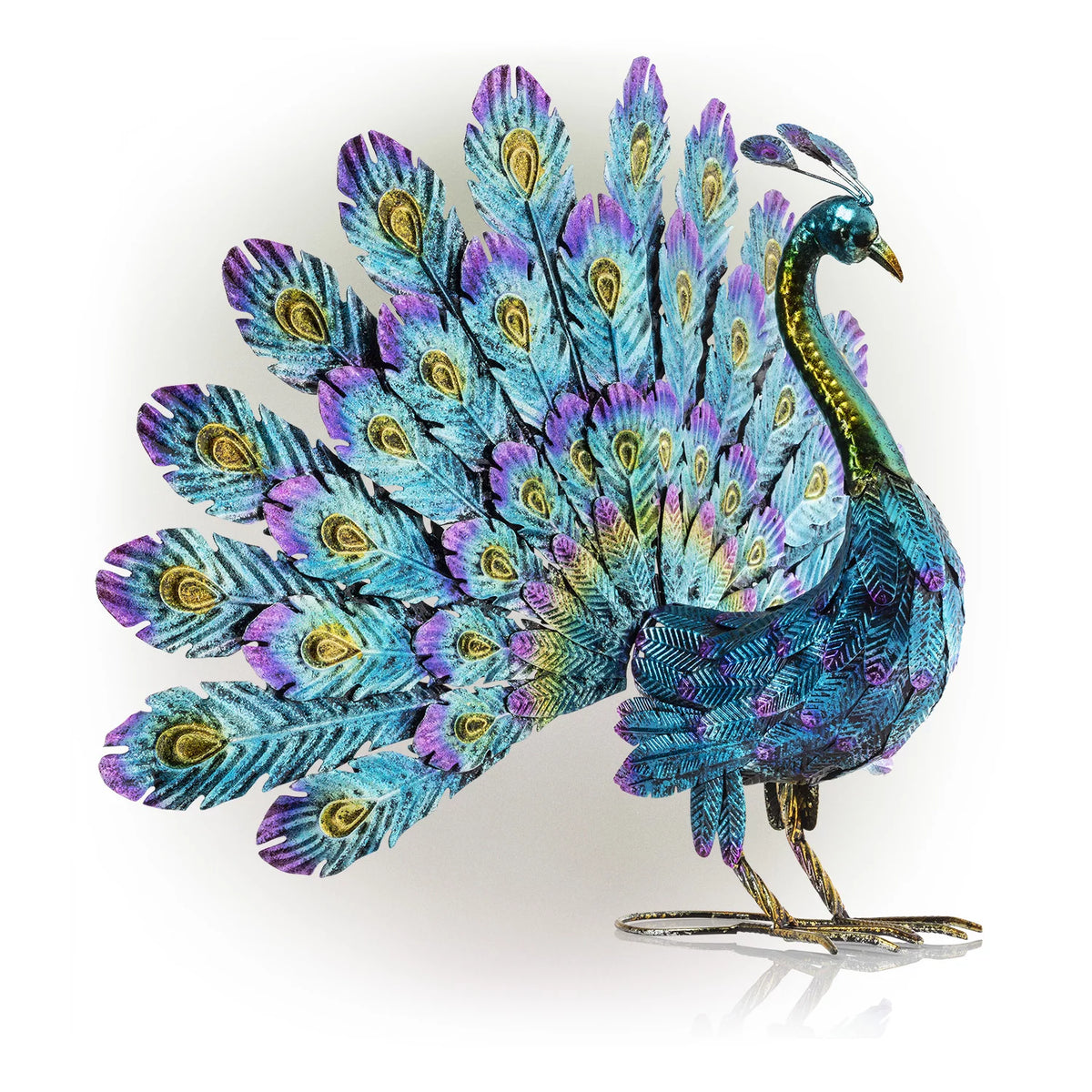 22" Peacock Garden Statue J585
