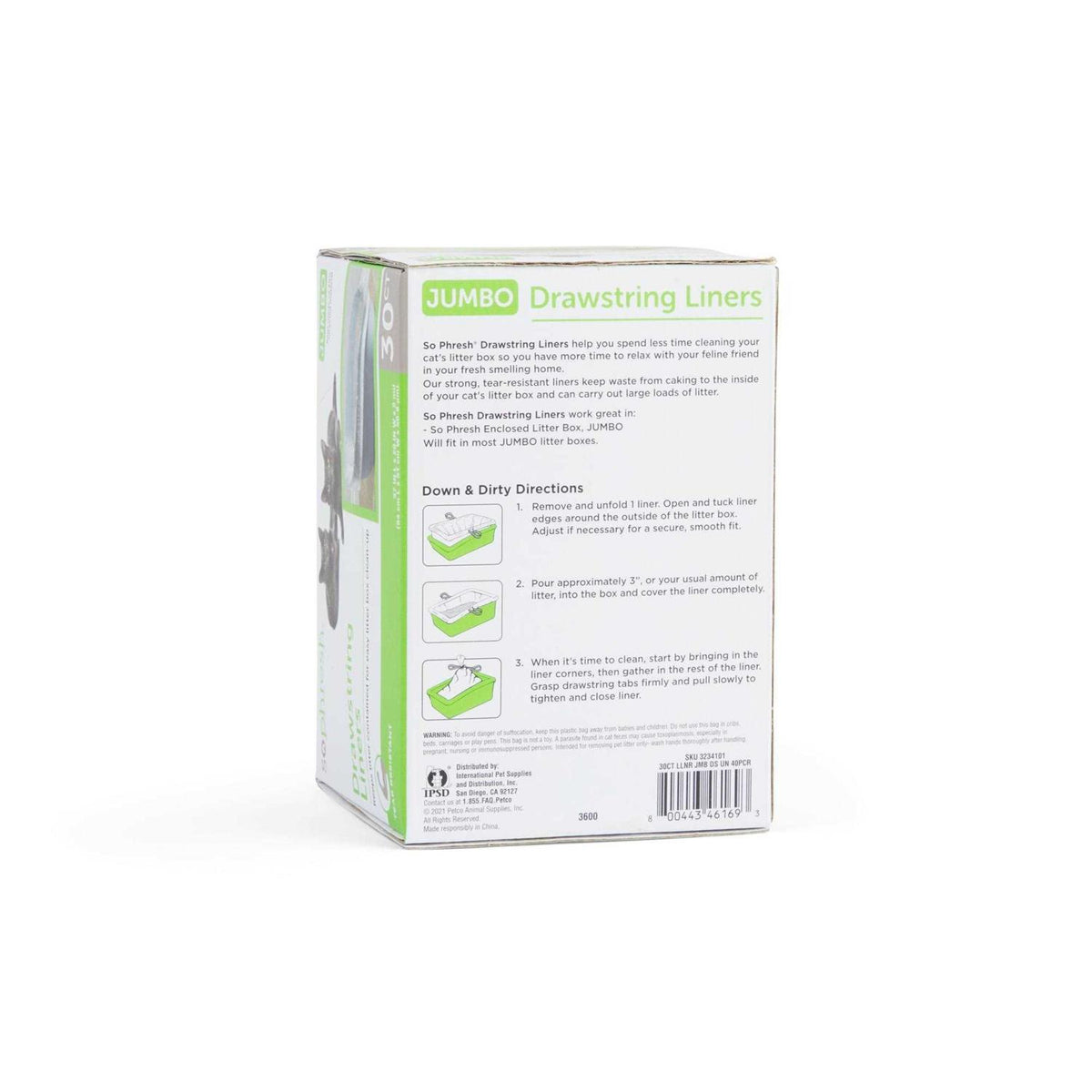 Drawstring Cat Litter Box Liners E9033