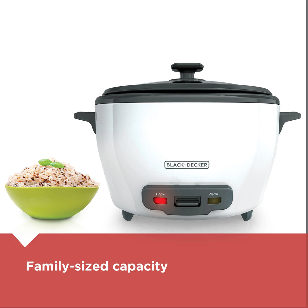 28 Cup Rice Cooker and Food Steamer, White C707030