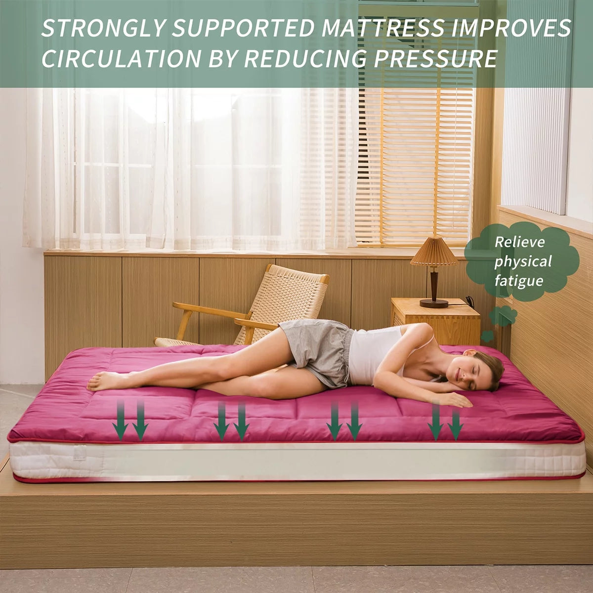 Futon Mattress Dark Grey Twin M483294