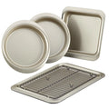 Non-stick Bakeware Set, 5-Pieces, Pewter/Onyx X65217