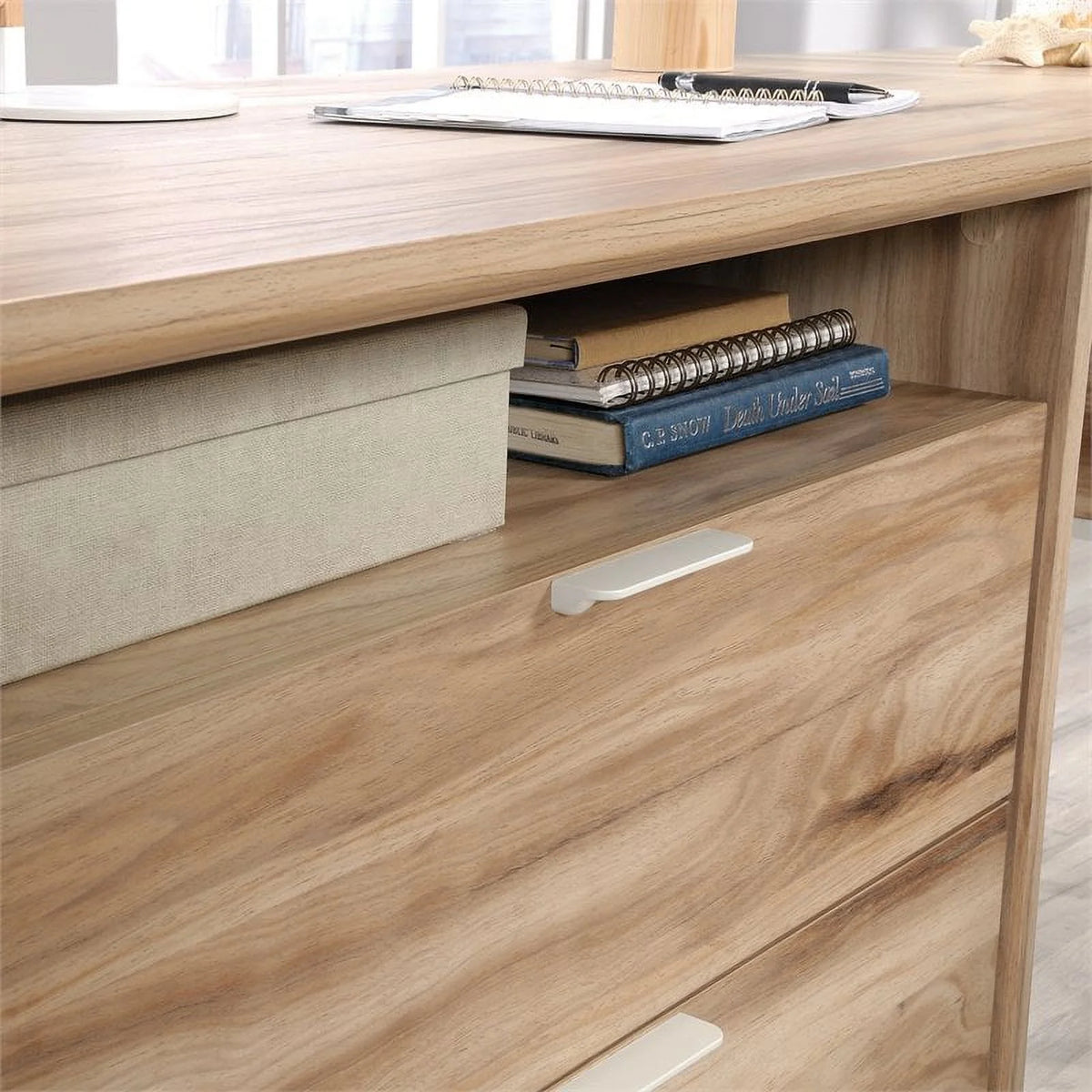 L-Shape Engineered Wood Desk K452945