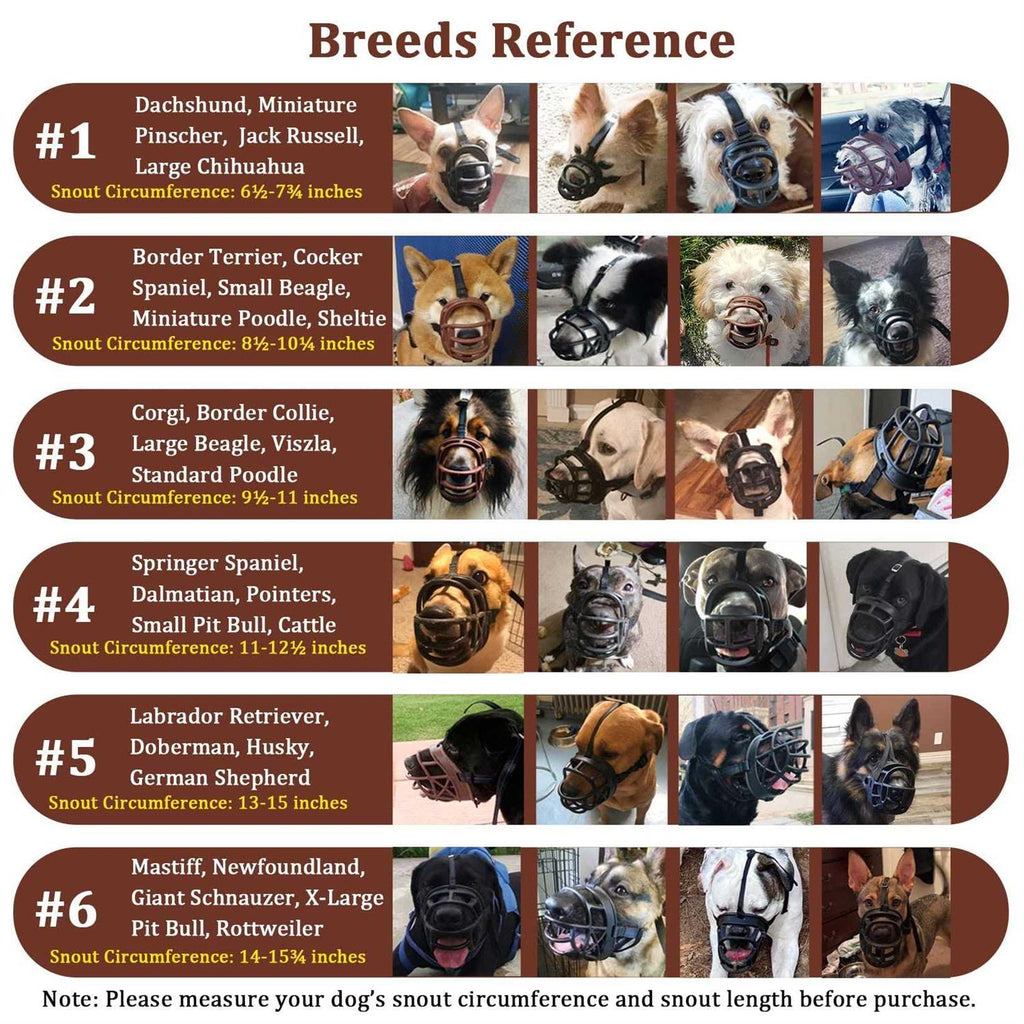 Breathable Silicone Dog Muzzle U166
