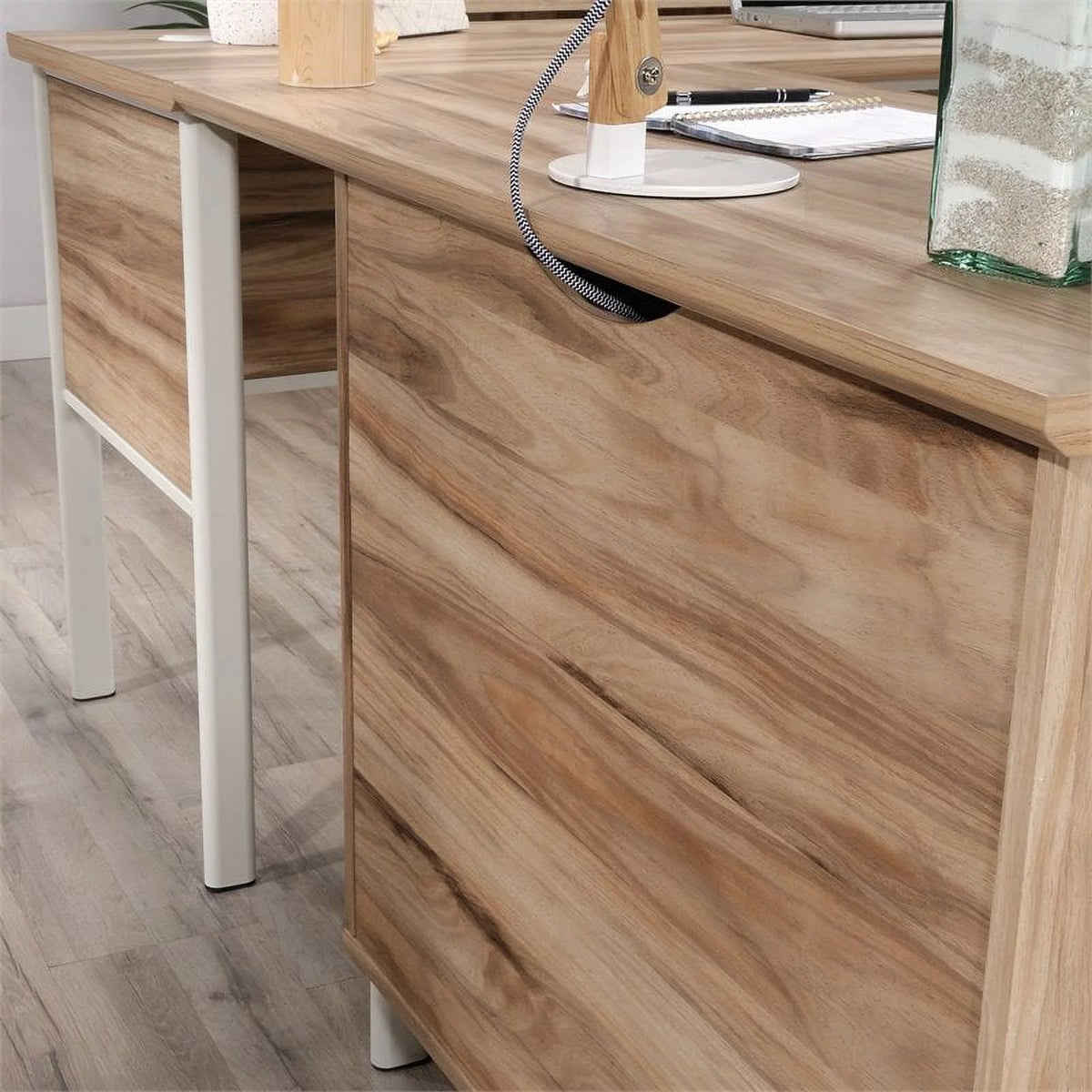 L-Shape Engineered Wood Desk K452945