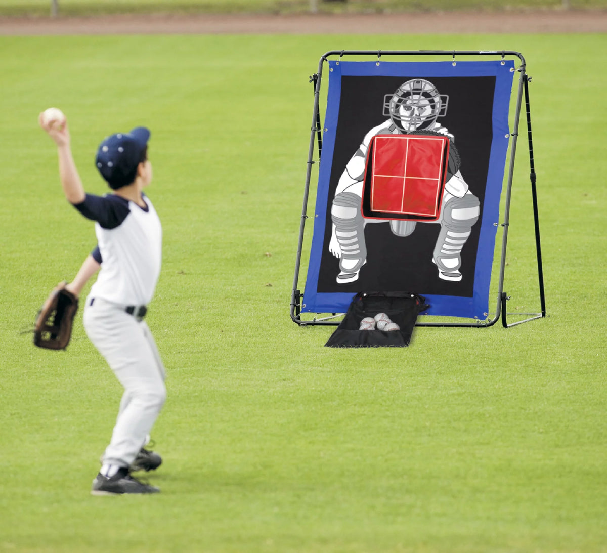Baseball Pitching Target + Rebounder Net U3288