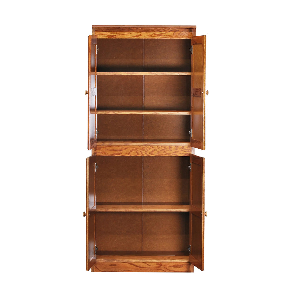 Oak 5 Shelf Storage Cabinet O1385