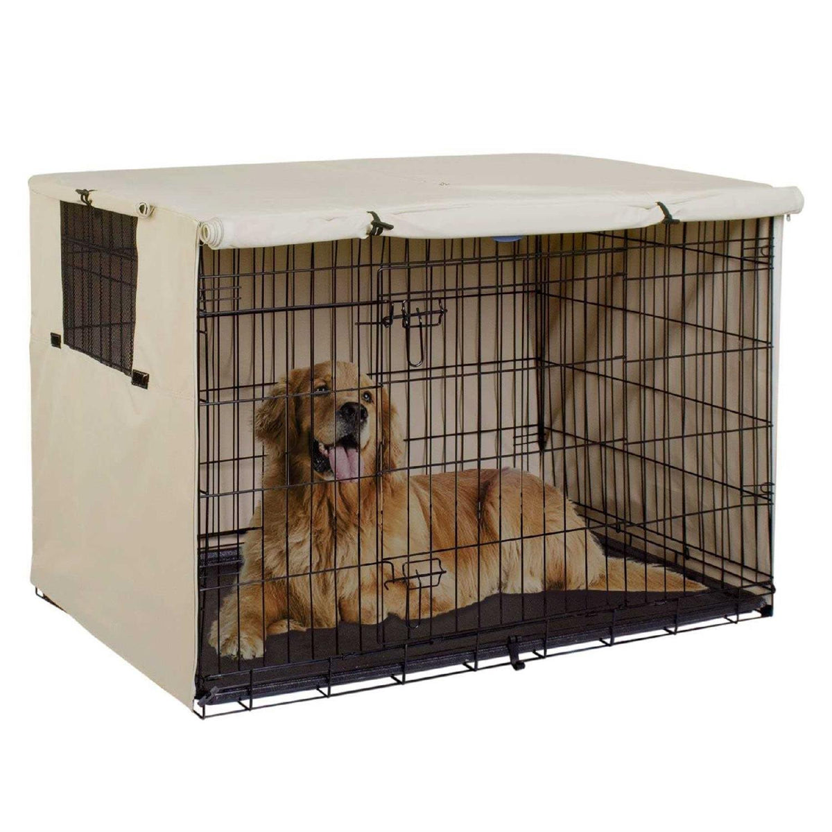 Dog Crate Cover Durable Polyester Pet Kennel Cover Universal Fit for Wire Dog Crate K7196