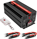 3000 Watt Pure Sine Wave Inverter 12V DC to 110V/120V AC with 4 AC Outlets & USB J6068