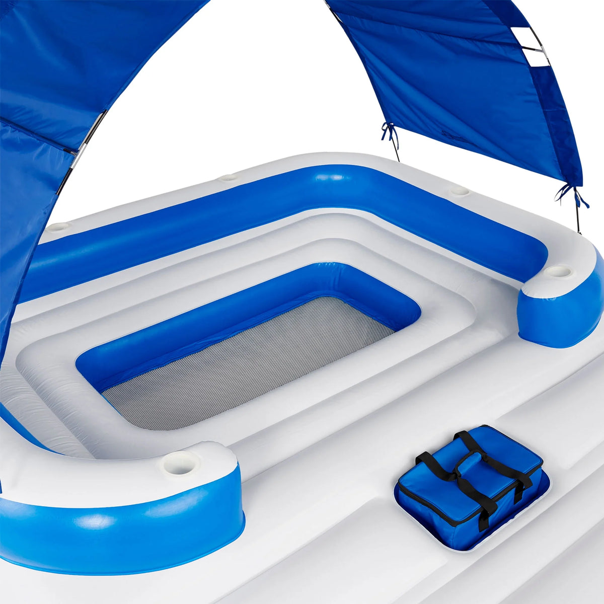 Inflatable Island Raft & 4 Person Lounger W942