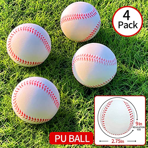 7'x7' Portable Baseball Net Set with Tee, Bat, Balls, Strike Zone, Carrying Bag Q2370