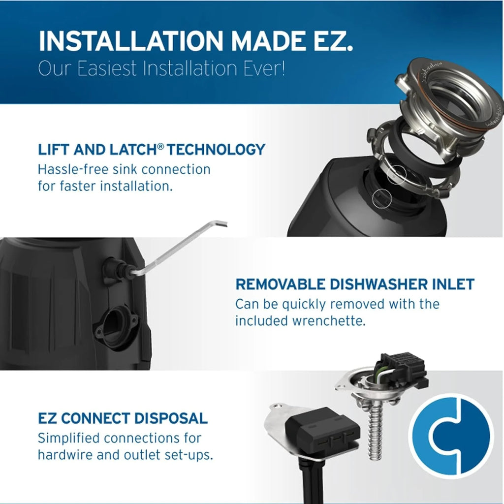 3/4 HP Continuous Feed Garbage Disposal N48754