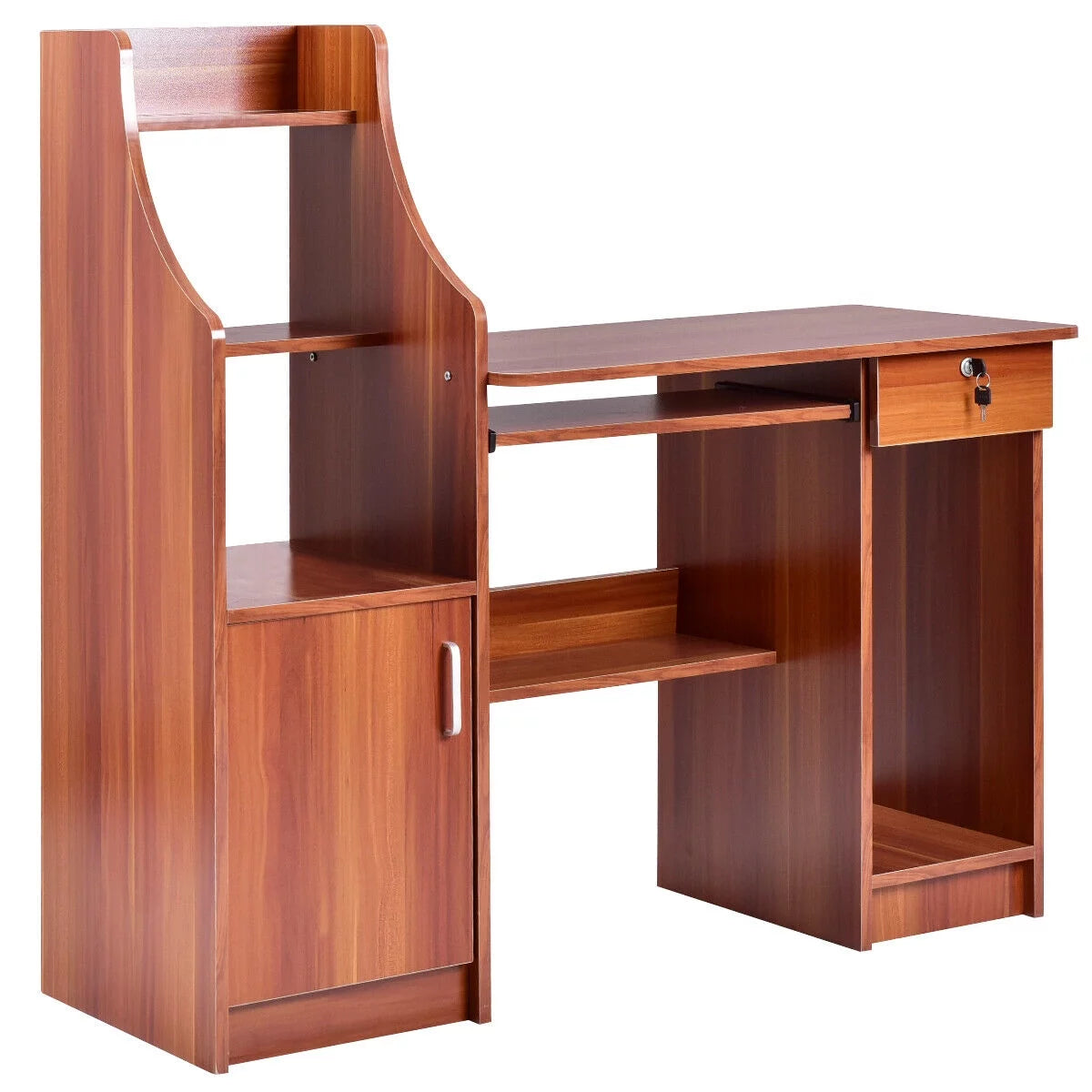 Computer Study Desk with Bookshelf H45389