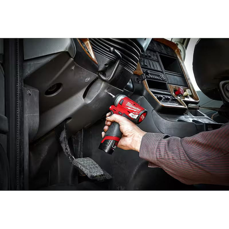 12V Brushless Cordless 1/4 in. and 1/2 in. Impact Wrenches with two 3.0 Ah Batteries P4712