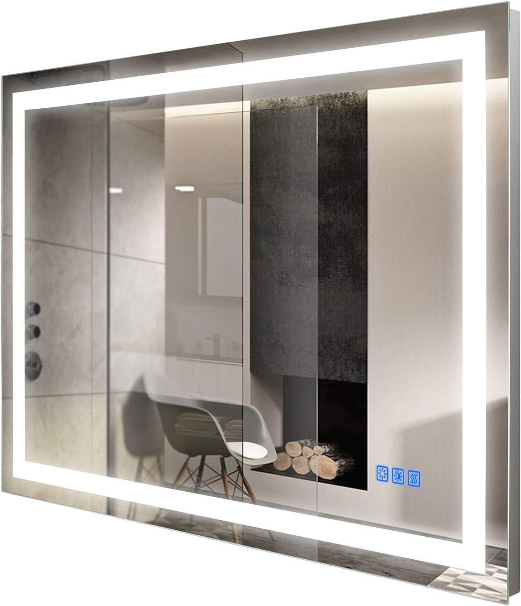 40×24 Inch LED Anti-Fog Dimmable Bathroom Mirror Y983