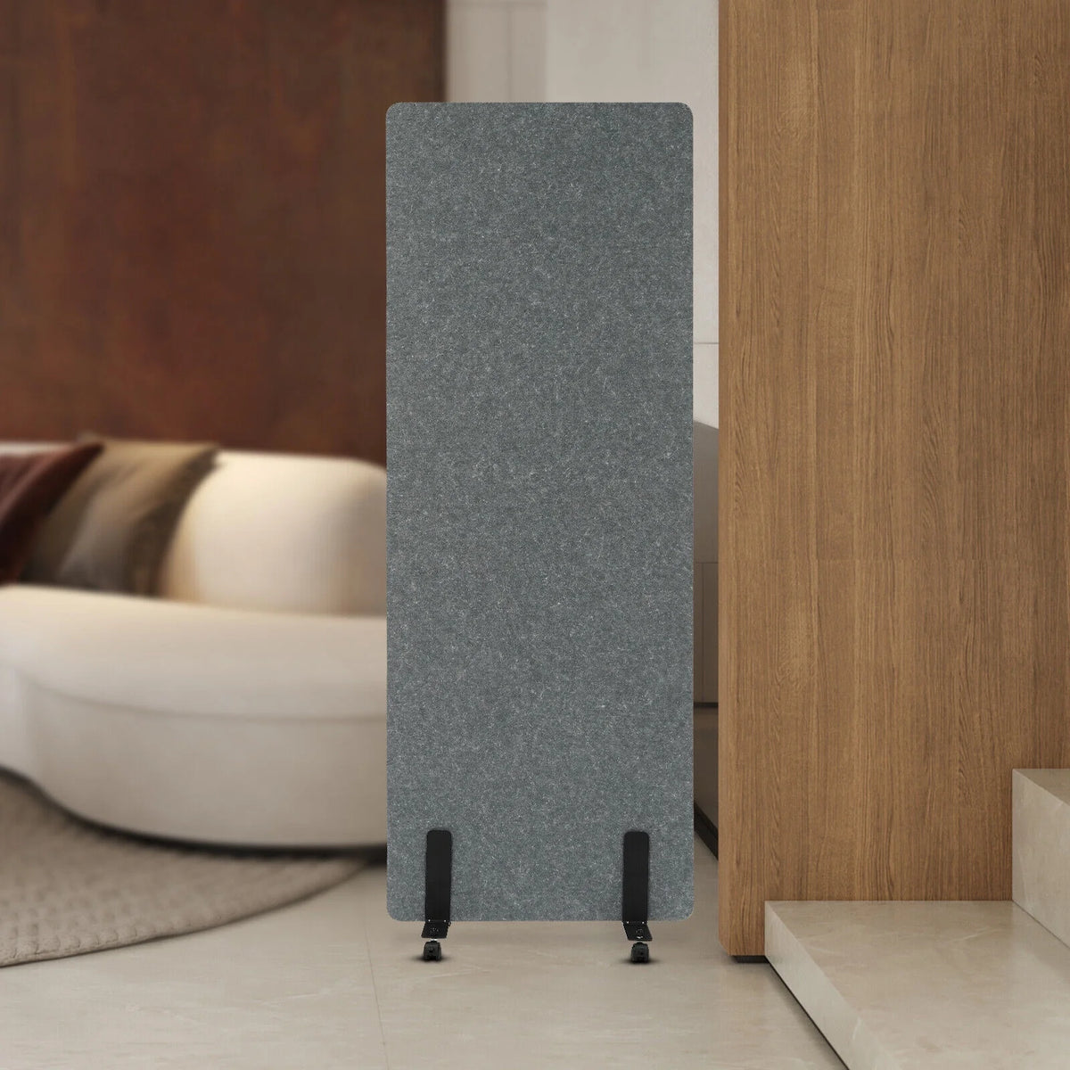 Freestanding Acoustic Room Divider with Lockable Wheels R831