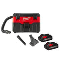18-Volt 2 Gal. Cordless Wet/Dry Vacuum with 3.0 Ah Batteries F366