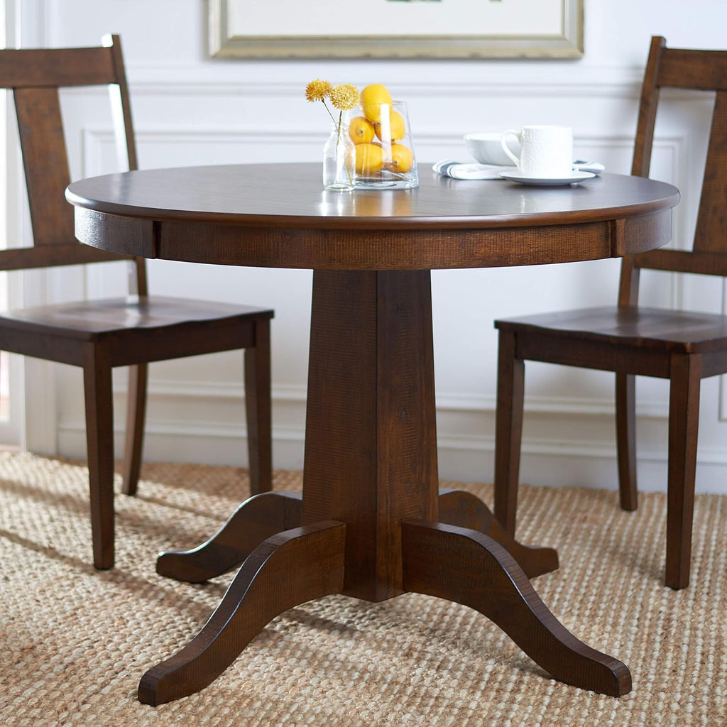 Rustic Café Brown Round Dining Table N203205