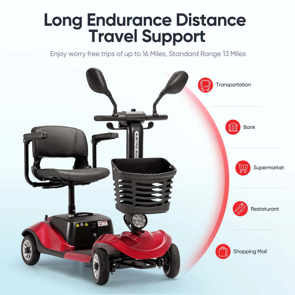 4 Wheels Folding Travel Mobility Scooter D670432