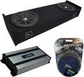 Compatible with Ford F-150 Super Cab Truck 1997-1999 Amplifier and Dual 10 Sub Box Enclosure N52520