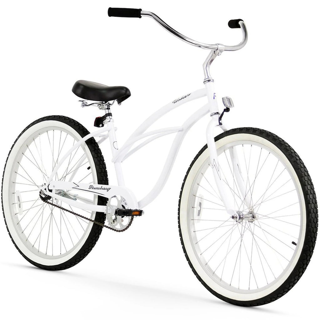 Women's Single Speed 26 White/Pink O800663