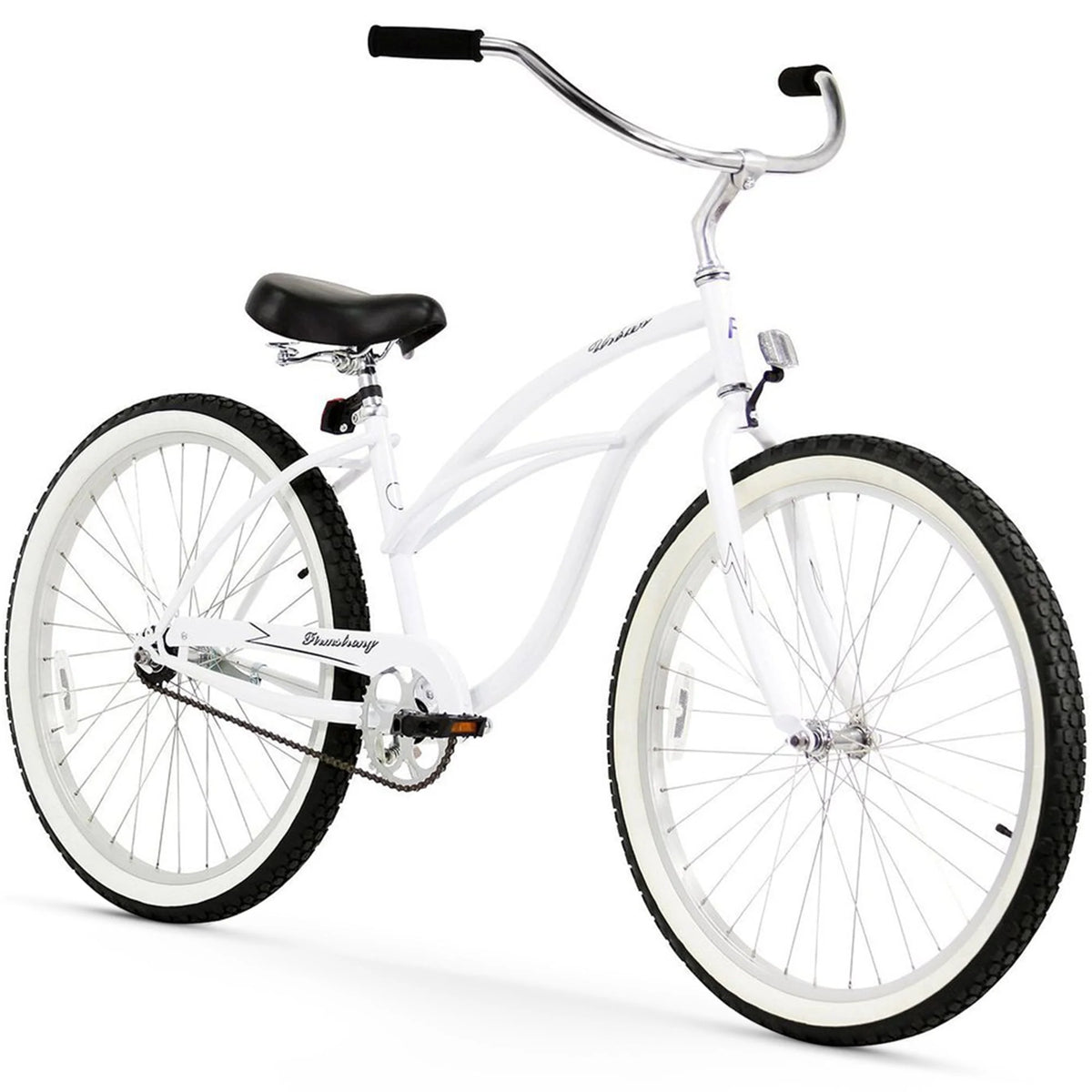 Women's Single Speed 26 White/Pink O800663