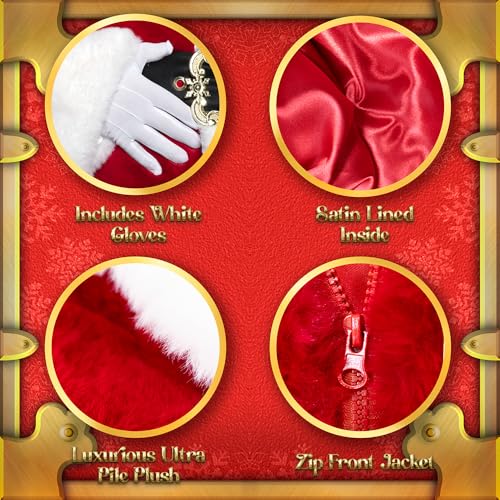 Red 11 Piece Santa Claus Costume N570