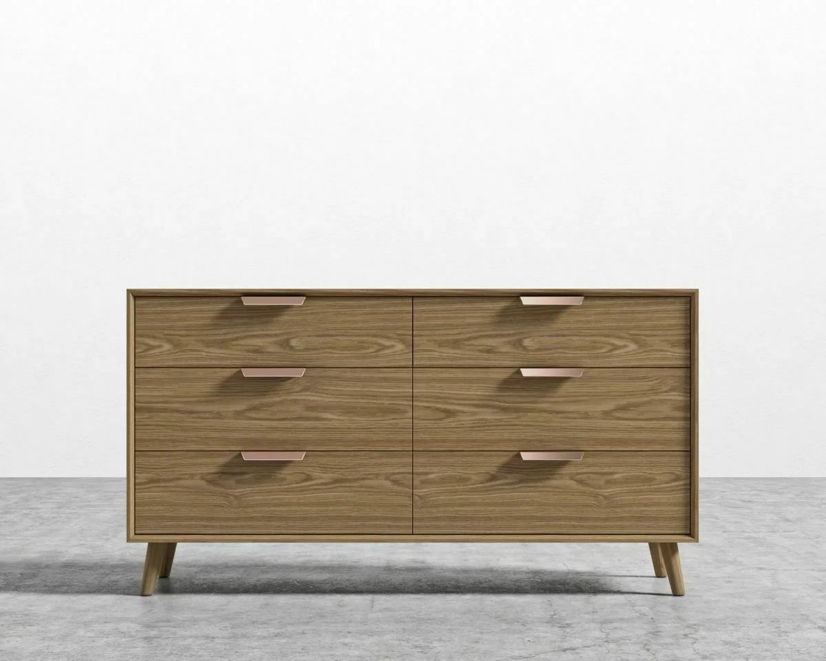 Walnut Veneer Wide Dresser F5410