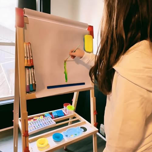 Adjustable Wooden Double Sided Magnetic Art Easel U8704