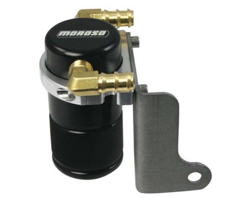 Black Billet Aluminum Air/Oil Separator Catch Can M5023
