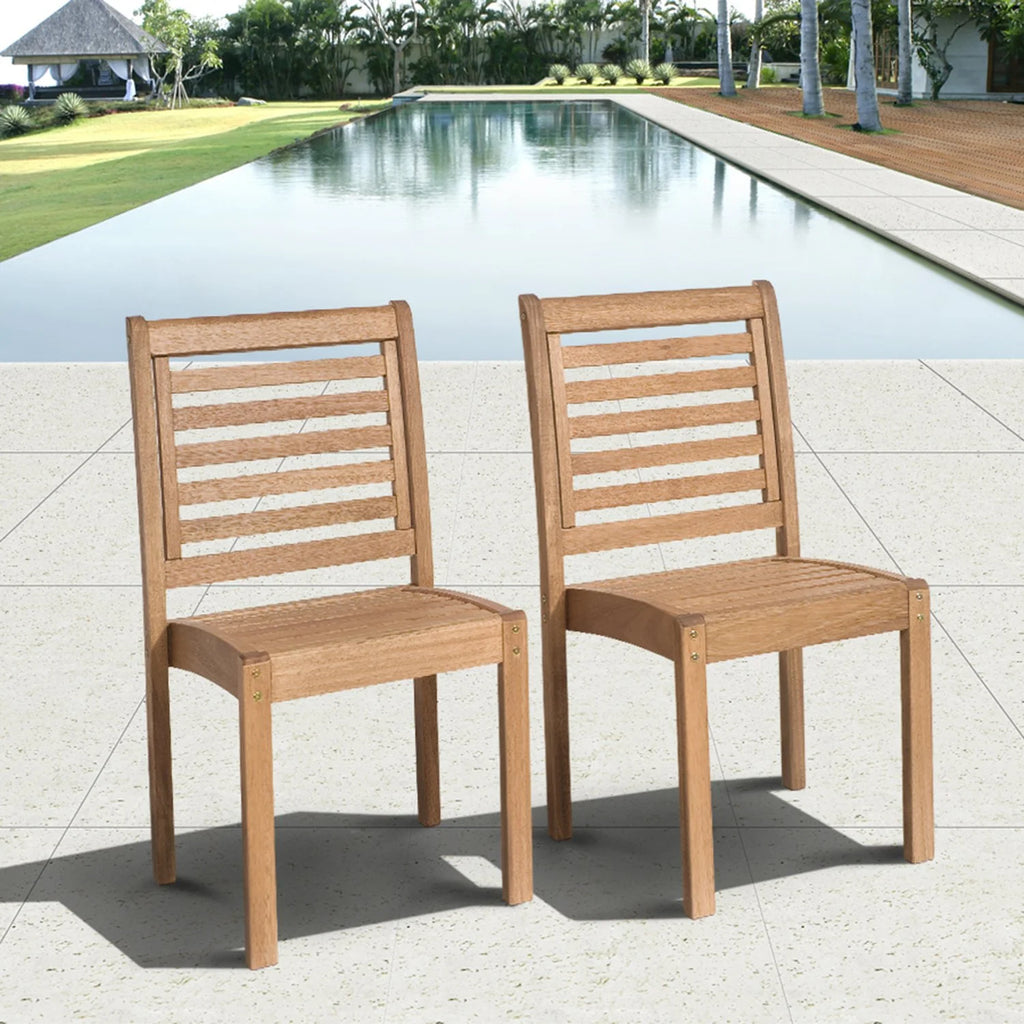 9 Piece Wood Patio Dining Set E9780