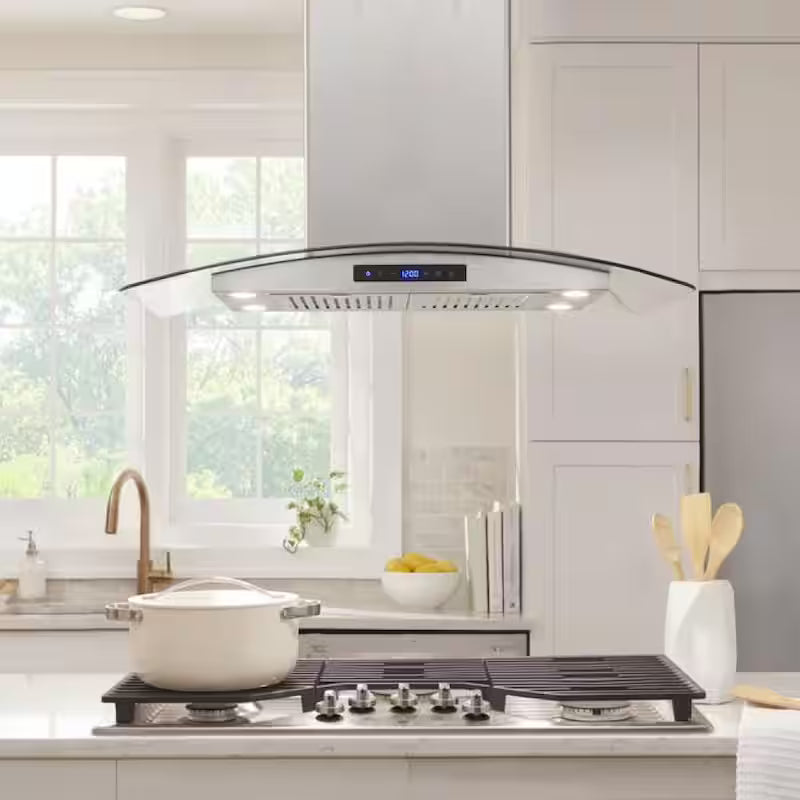 36 in. 500CFM Convertible Stainless Steel Range Hood with LED Lights T750