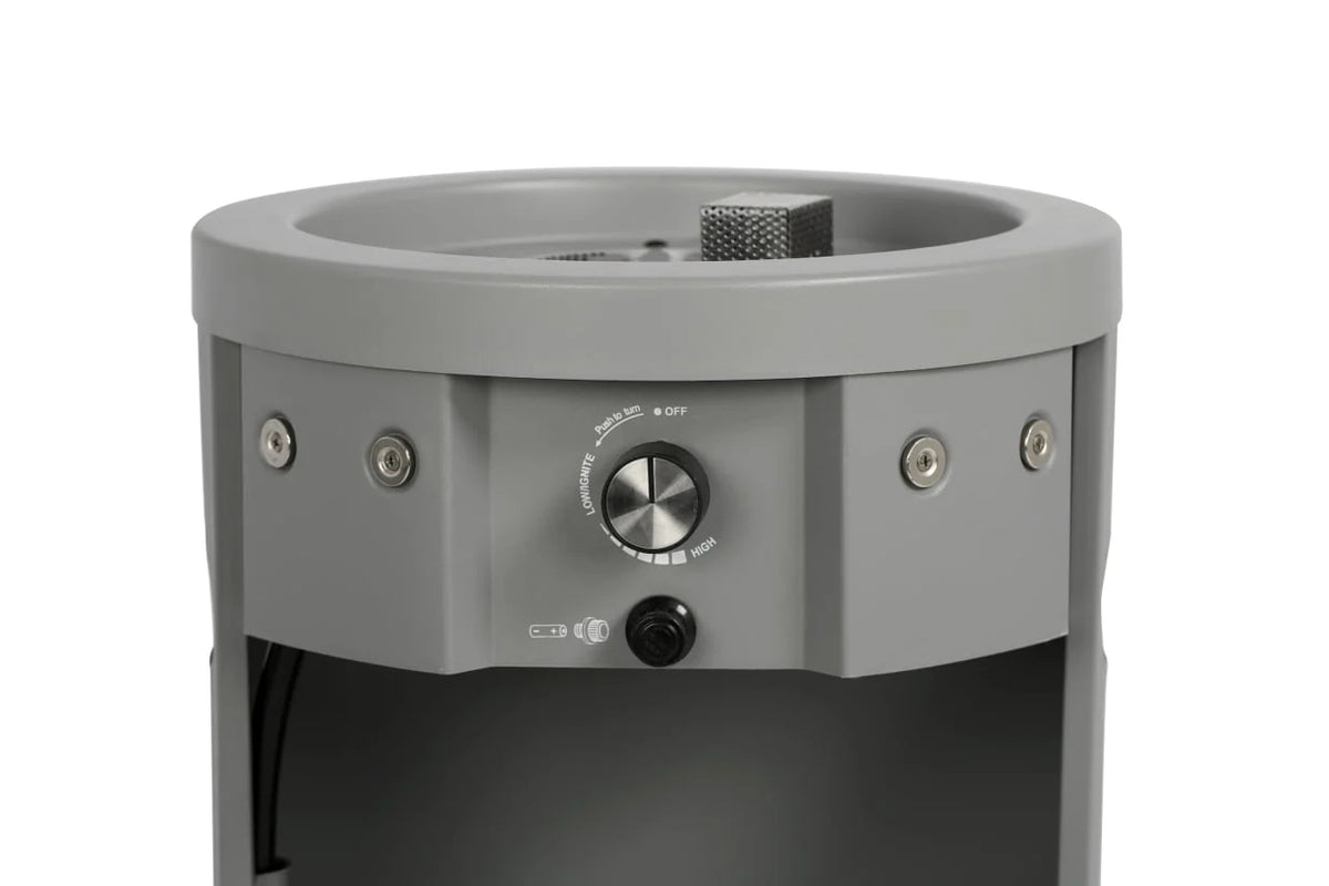28-inch Propane Gas Outdoor Fire Pit, Matte Black D293679