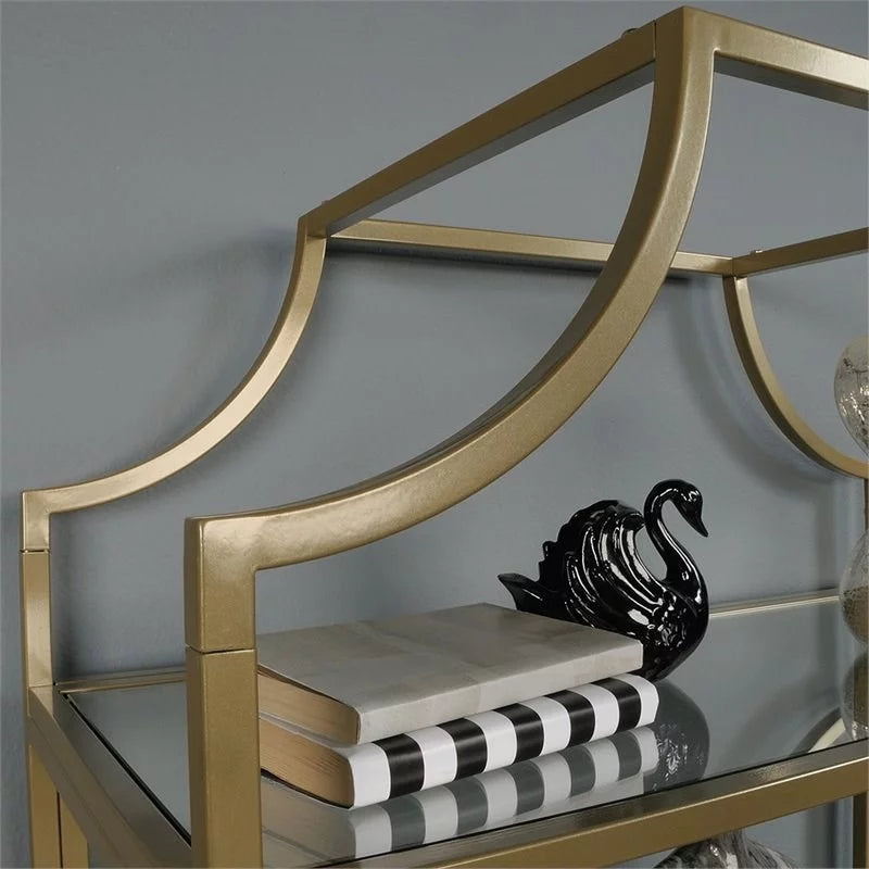 5 Shelf Metal Framed Bookcase Set of 2 X3331