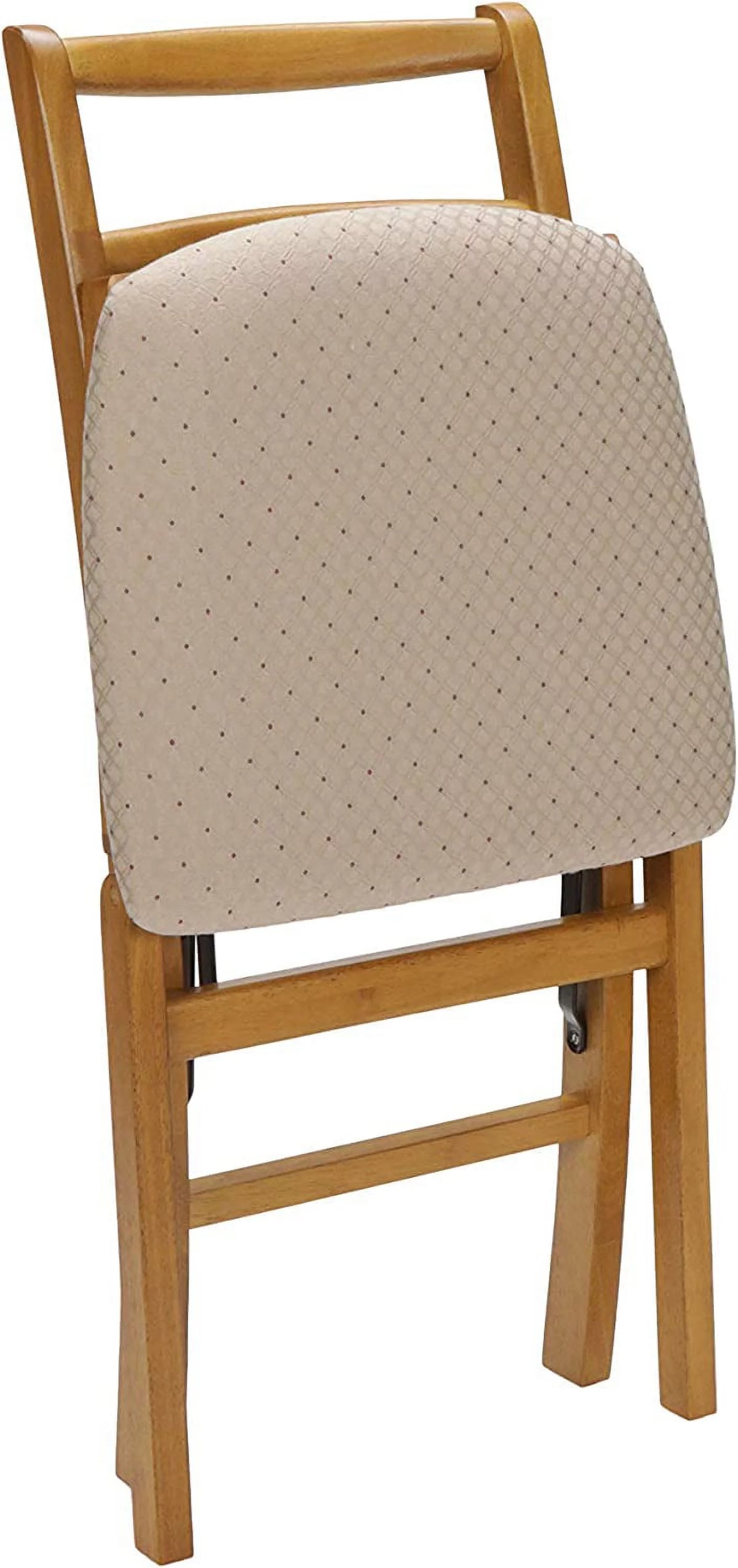 Oak Ladderback Folding Chair Set of 2 I23933