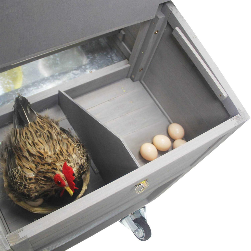 Chicken Coop with Run and Weatherproof Roof C377572