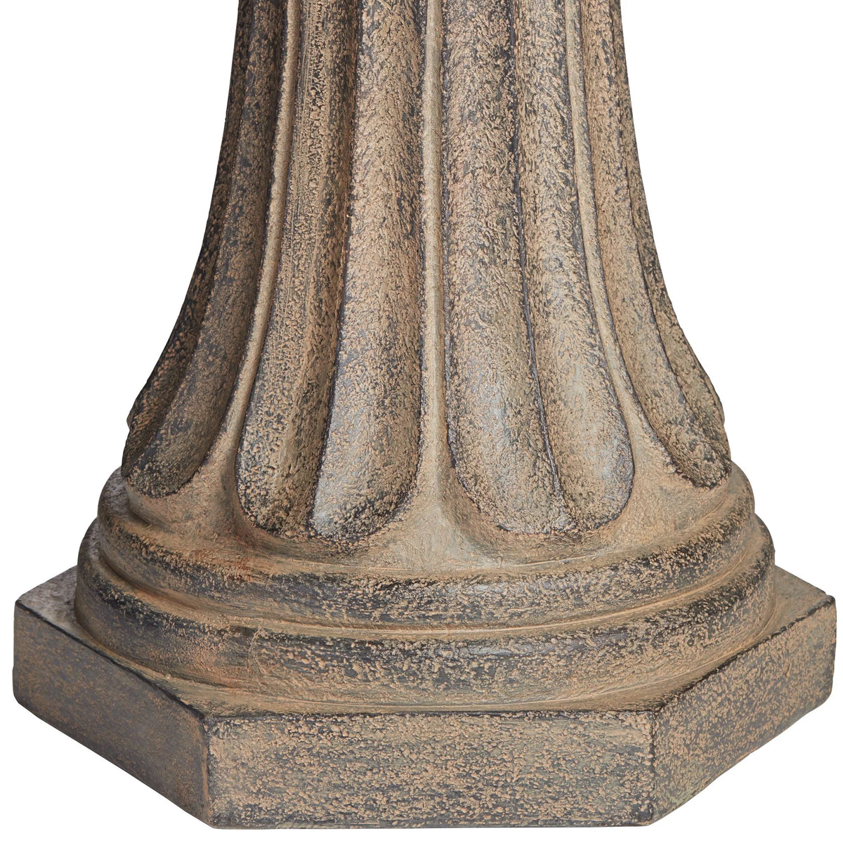 3 Tier Basin Outdoor Floor Water Fountain with LED Light 46" C714235