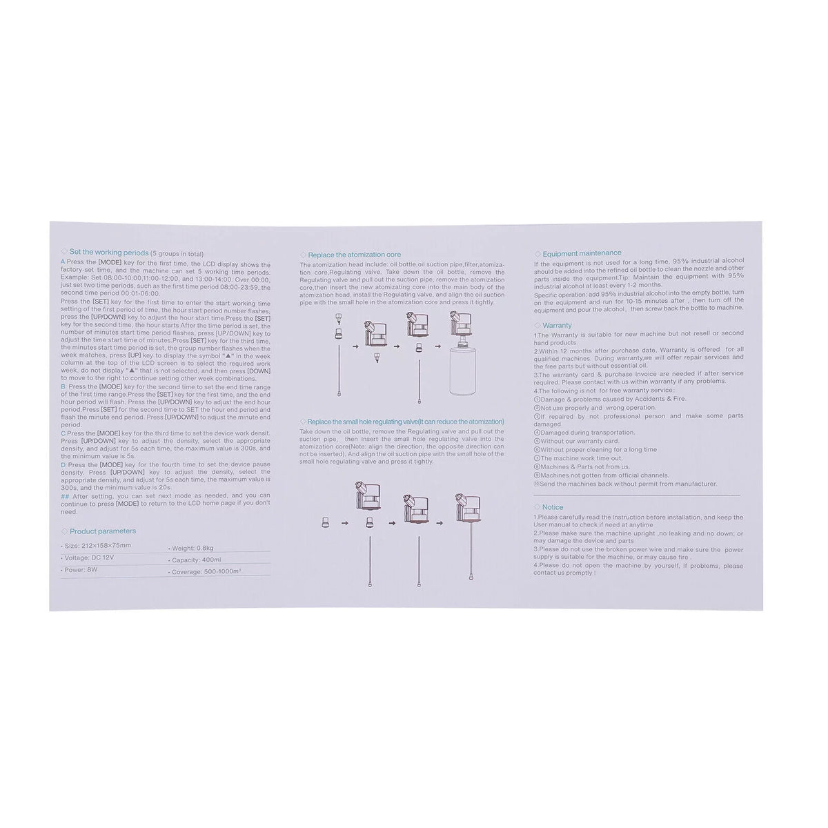 400ml Electric Fragrance Diffuser I148