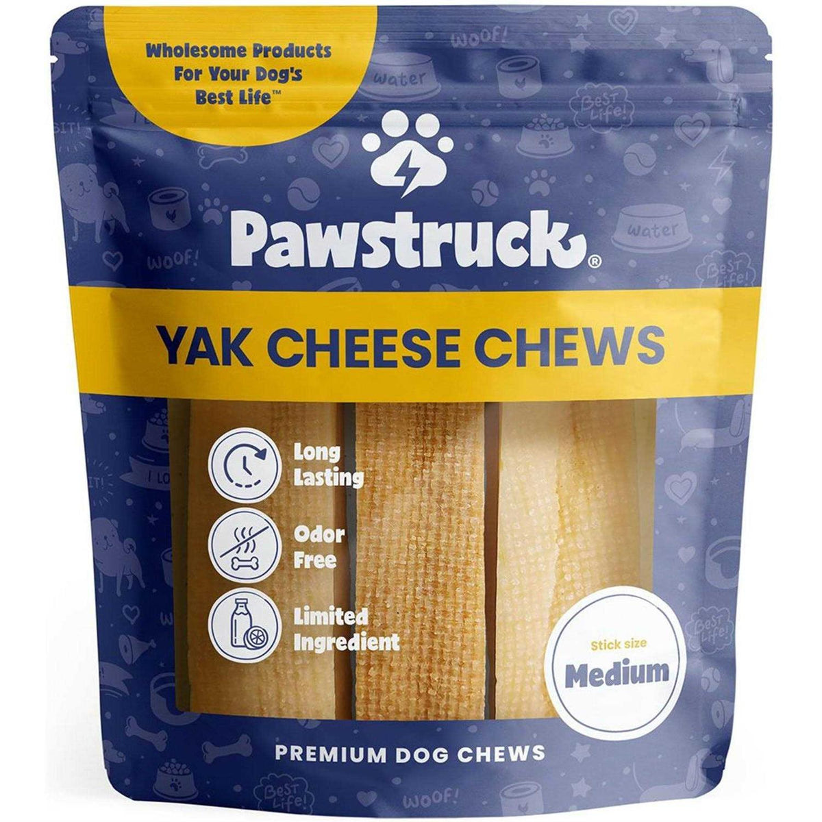 Natural Medium Himalayan Yak Cheese Dog Chew Treats A627