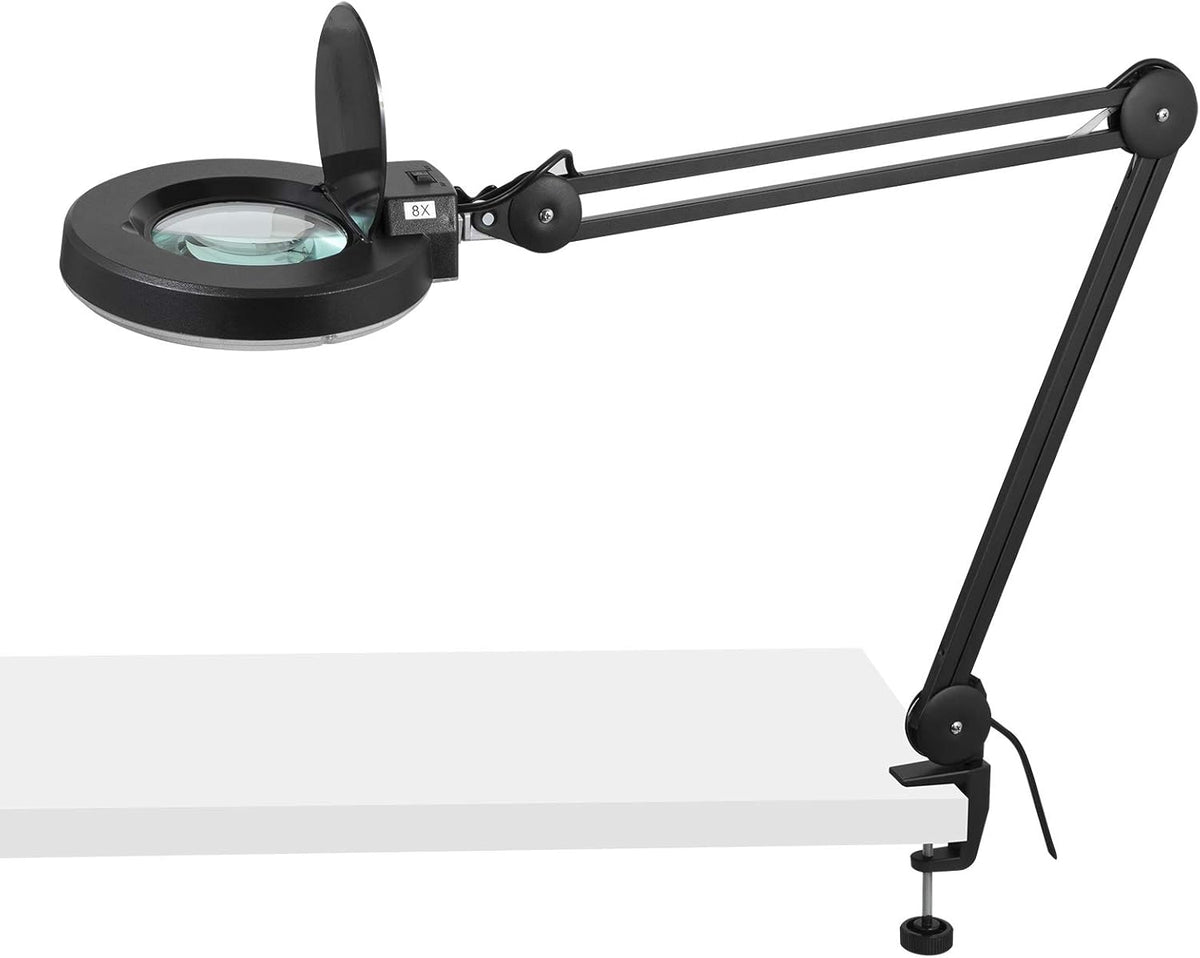 8x Magnifying Glass Architect Lamp with Desk Clamp Mount K7938