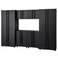 6-Piece Welded Steel Garage Storage System in Black A420723